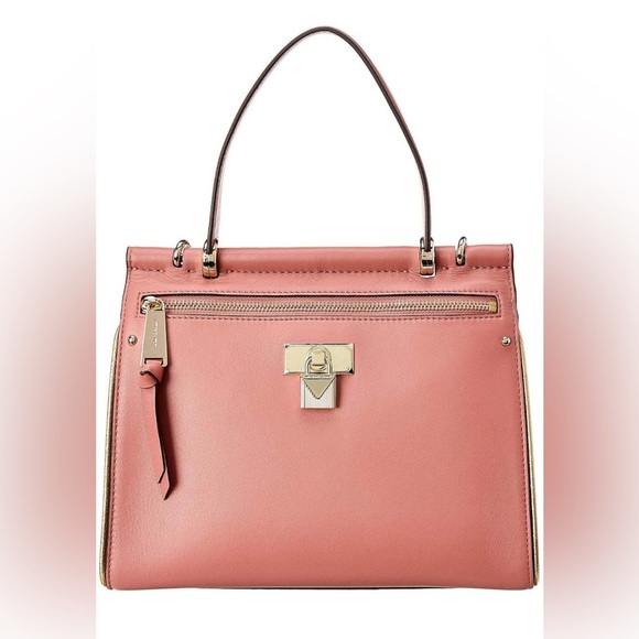 Michael Kors Rose Pink Jasmine Satchel Bag Purse - Picture 2 of 12